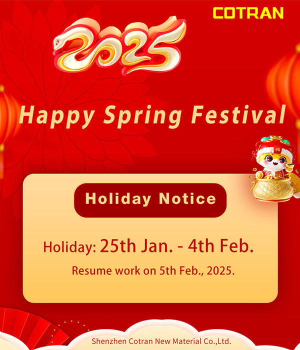 2025 Spring Festival Holiday Notice